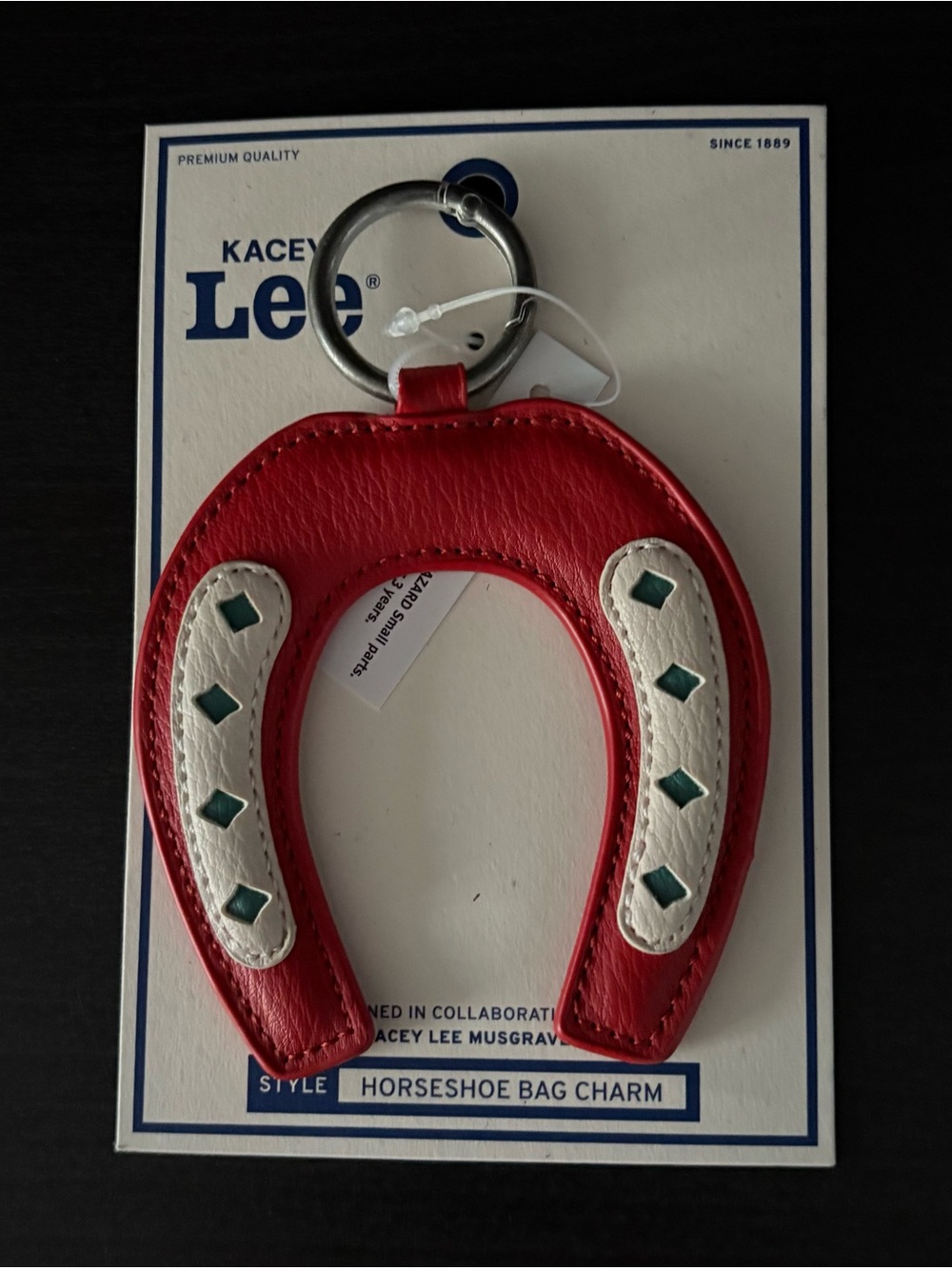 NEW Kacey Musgraves x Lee Women's Cowboy Horseshoe Bag Keychain Charm